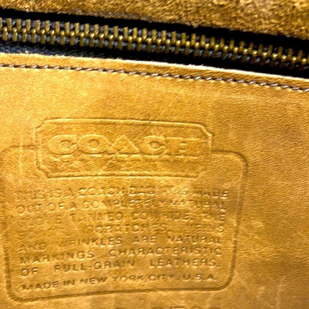 Vintage 1970’s Coach Leather Shoulder Bag Made in New York City - Picture 6 of 12